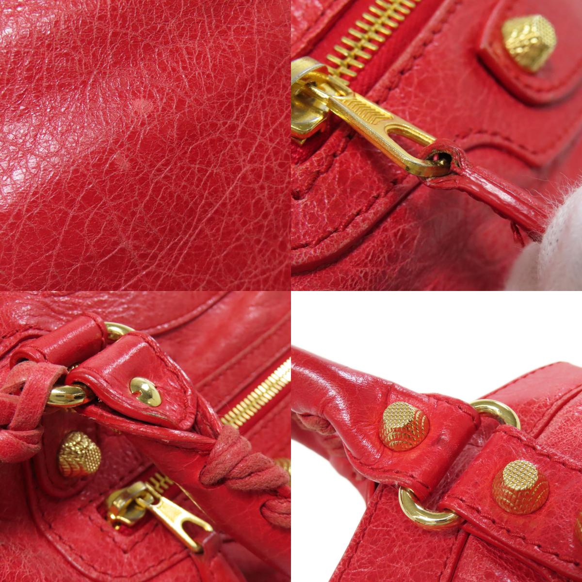 BALENCIAGA Giant town Handbag Leather Ladies [Used]
