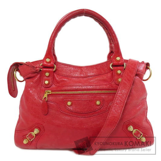 BALENCIAGA Giant town Handbag Leather Ladies [Used]