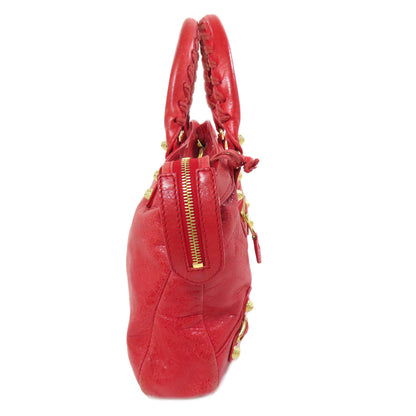 BALENCIAGA Giant town Handbag Leather Ladies [Used]