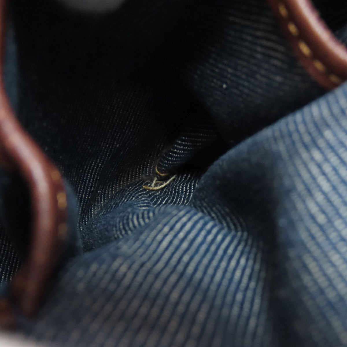 CELINE Macadam pattern Handbag Denim Ladies [Used]