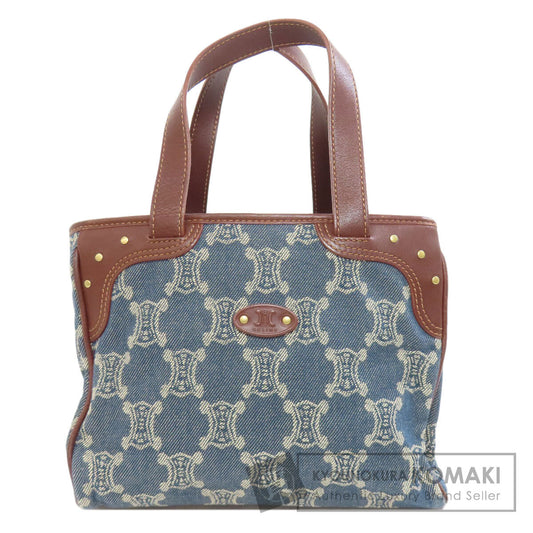 CELINE Macadam pattern Handbag Denim Ladies [Used]