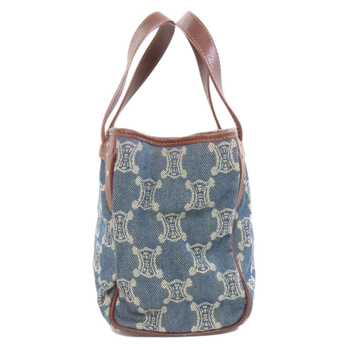 CELINE Macadam pattern Handbag Denim Ladies [Used]