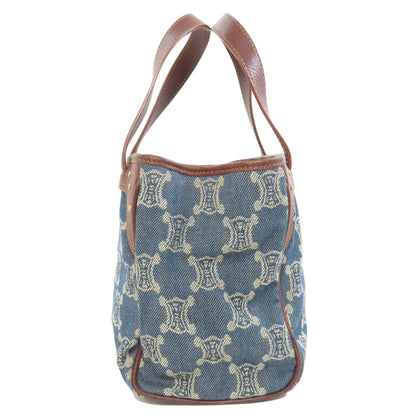 CELINE Macadam pattern Handbag Denim Ladies [Used]