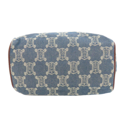 CELINE Macadam pattern Handbag Denim Ladies [Used]