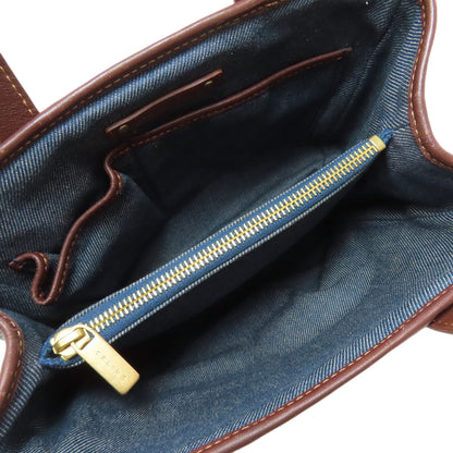 CELINE Macadam pattern Handbag Denim Ladies [Used]