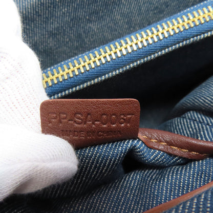 CELINE Macadam pattern Handbag Denim Ladies [Used]