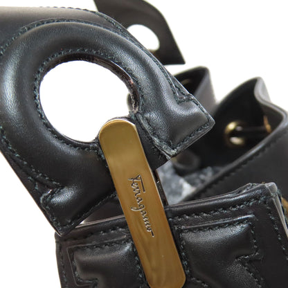 Salvatore Ferragamo One belt drawstring bag Shoulder Bag Leather Ladies [Used]