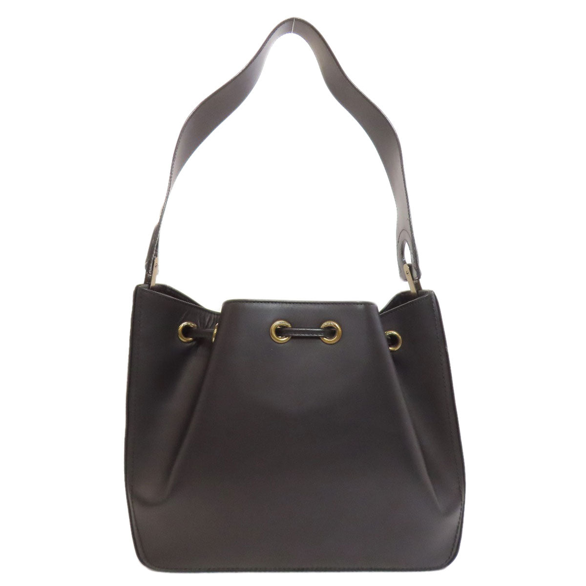 Salvatore Ferragamo One belt drawstring bag Shoulder Bag Leather Ladies [Used]