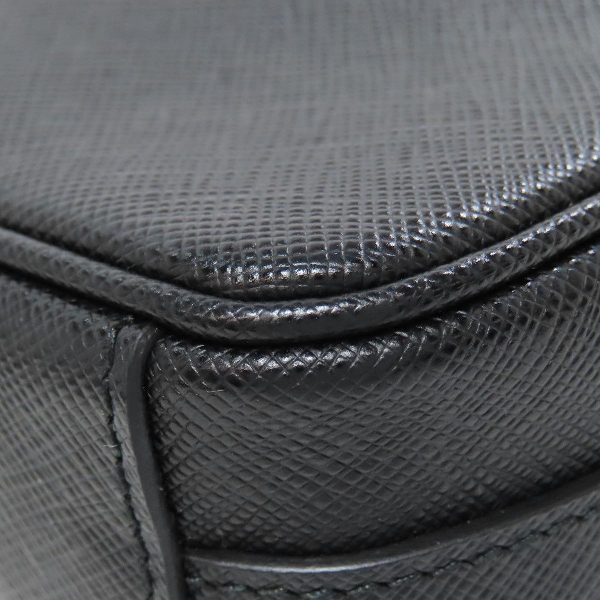 PRADA 1BH036 logo Shoulder Bag Safiano Ladies [Used]