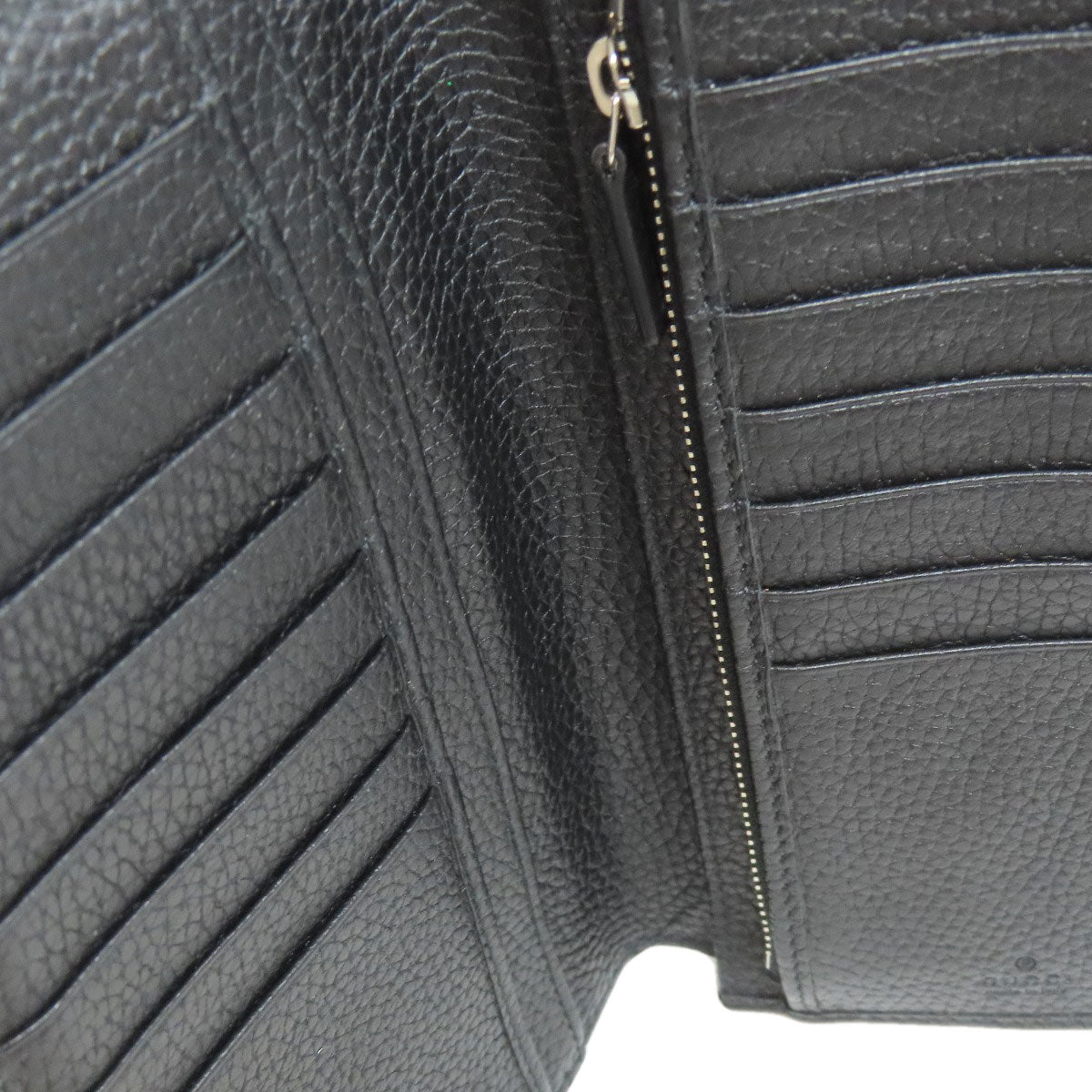 GUCCI 795296 logo Long wallet (with coin pocket) Leather mens [Used]