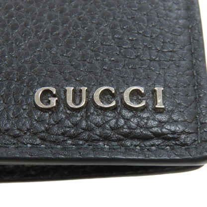 GUCCI 795296 logo Long wallet (with coin pocket) Leather mens [Used]