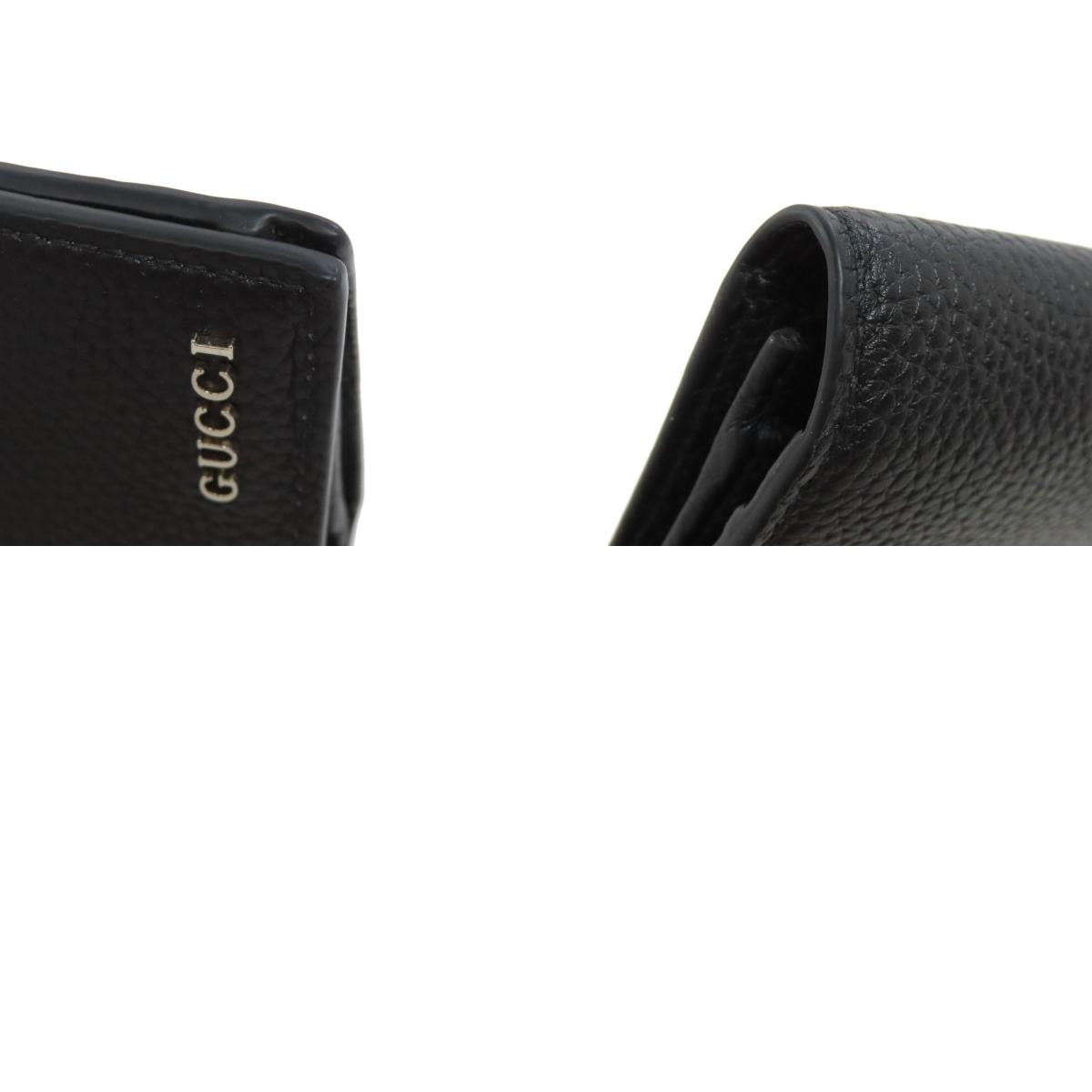 GUCCI 795296 logo Long wallet (with coin pocket) Leather mens [Used]