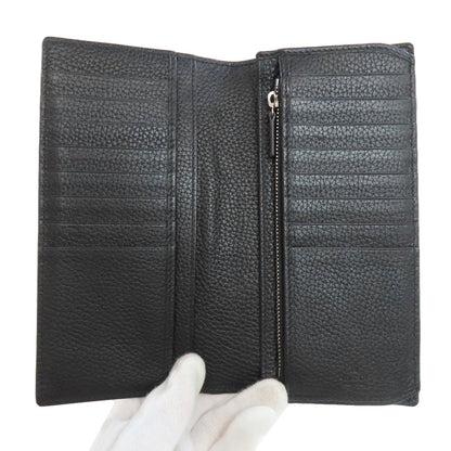 GUCCI 795296 logo Long wallet (with coin pocket) Leather mens [Used]