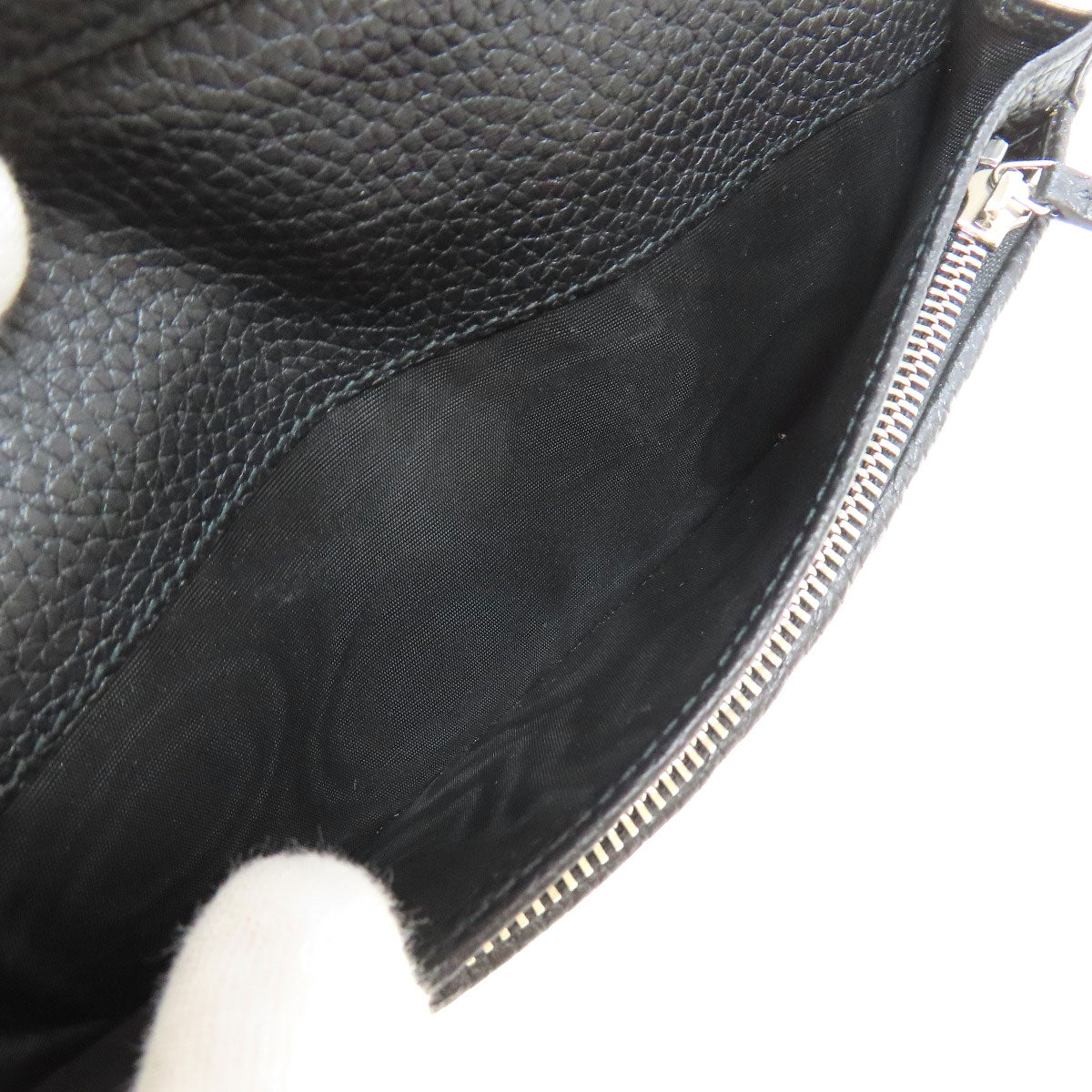 GUCCI 795296 logo Long wallet (with coin pocket) Leather mens [Used]