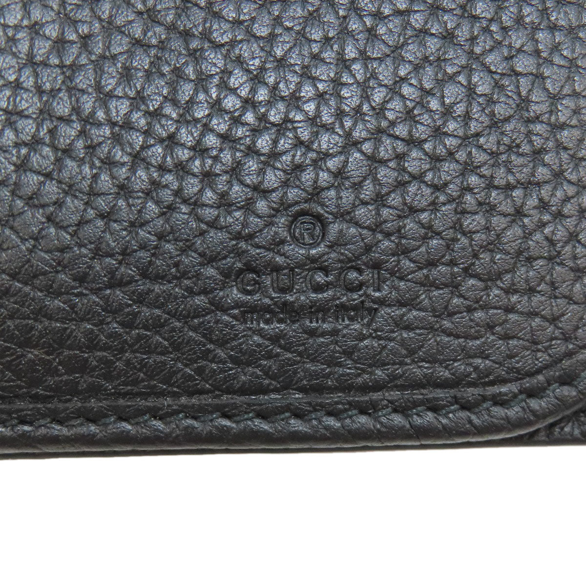 GUCCI 795296 logo Long wallet (with coin pocket) Leather mens [Used]