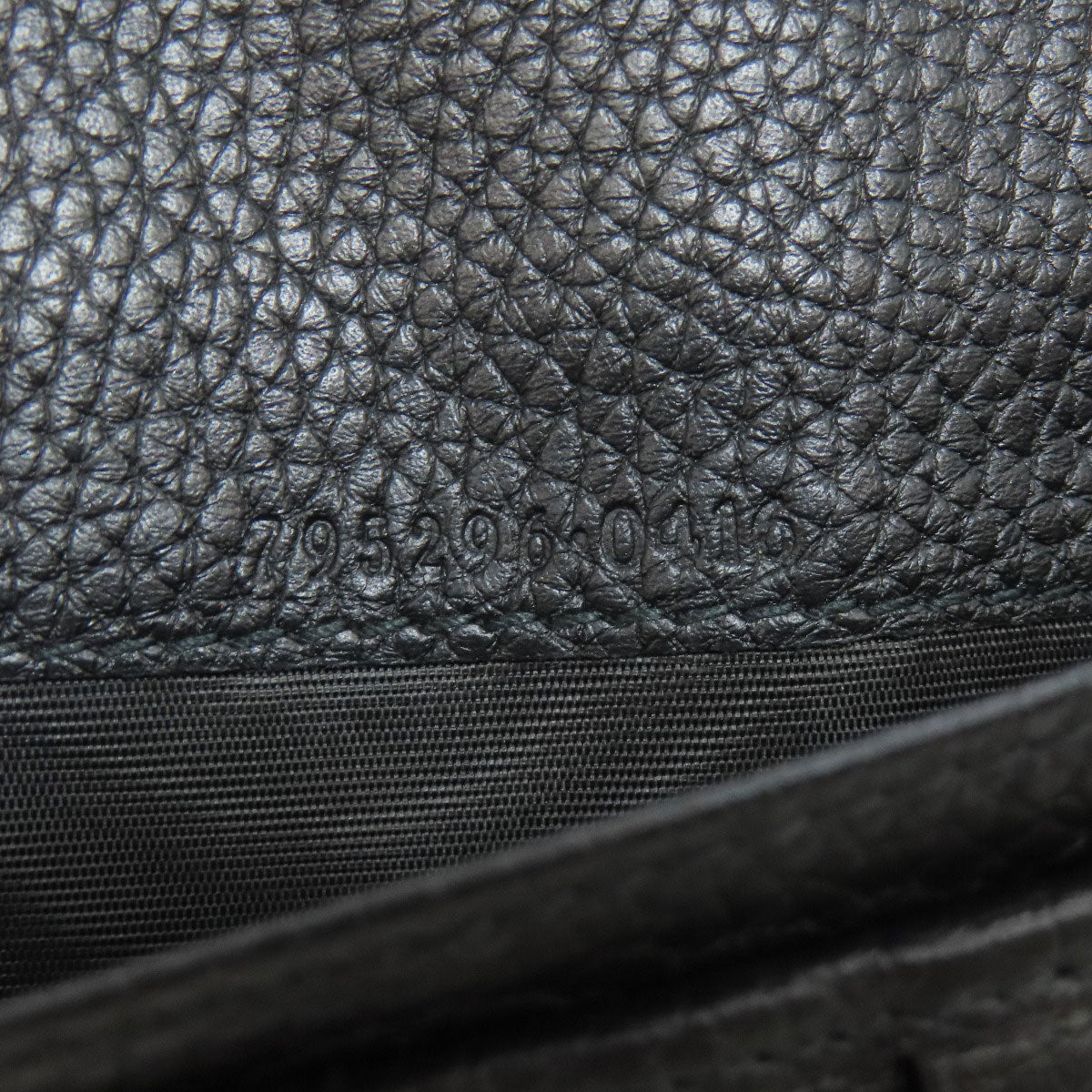 GUCCI 795296 logo Long wallet (with coin pocket) Leather mens [Used]