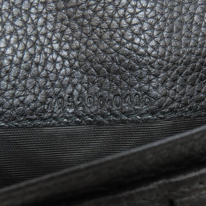 GUCCI 795296 logo Long wallet (with coin pocket) Leather mens [Used]