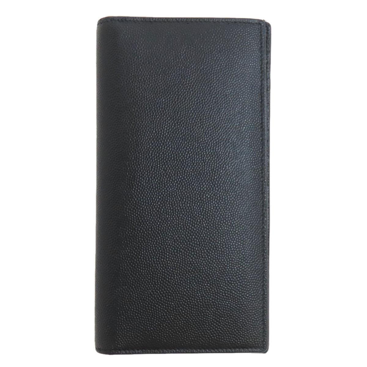 SAINT LAURENT Simple design Long wallet (with coin pocket) Leather mens [Used]