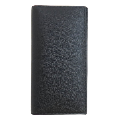 SAINT LAURENT Simple design Long wallet (with coin pocket) Leather mens [Used]