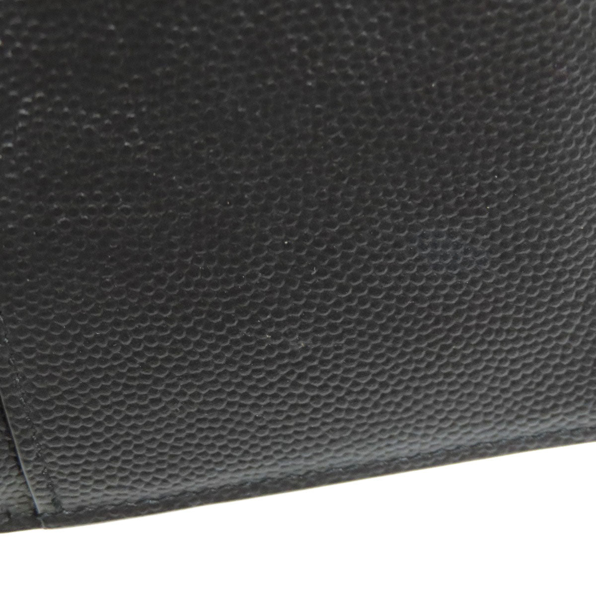 SAINT LAURENT Simple design Long wallet (with coin pocket) Leather mens [Used]