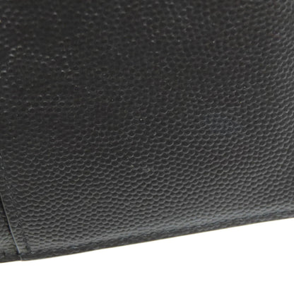 SAINT LAURENT Simple design Long wallet (with coin pocket) Leather mens [Used]