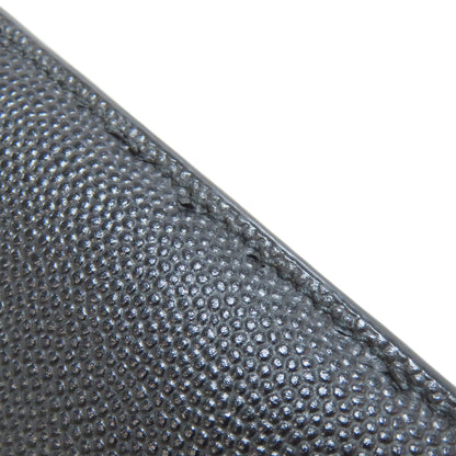 SAINT LAURENT Simple design Long wallet (with coin pocket) Leather mens [Used]