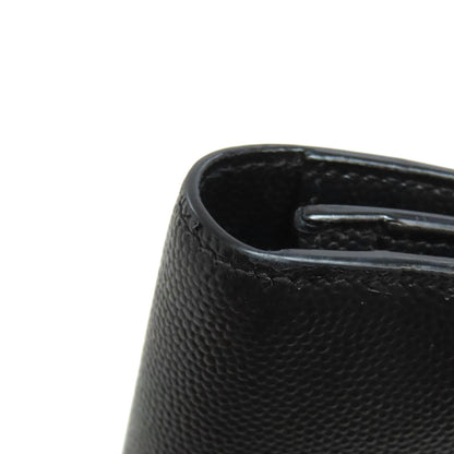 SAINT LAURENT Simple design Long wallet (with coin pocket) Leather mens [Used]