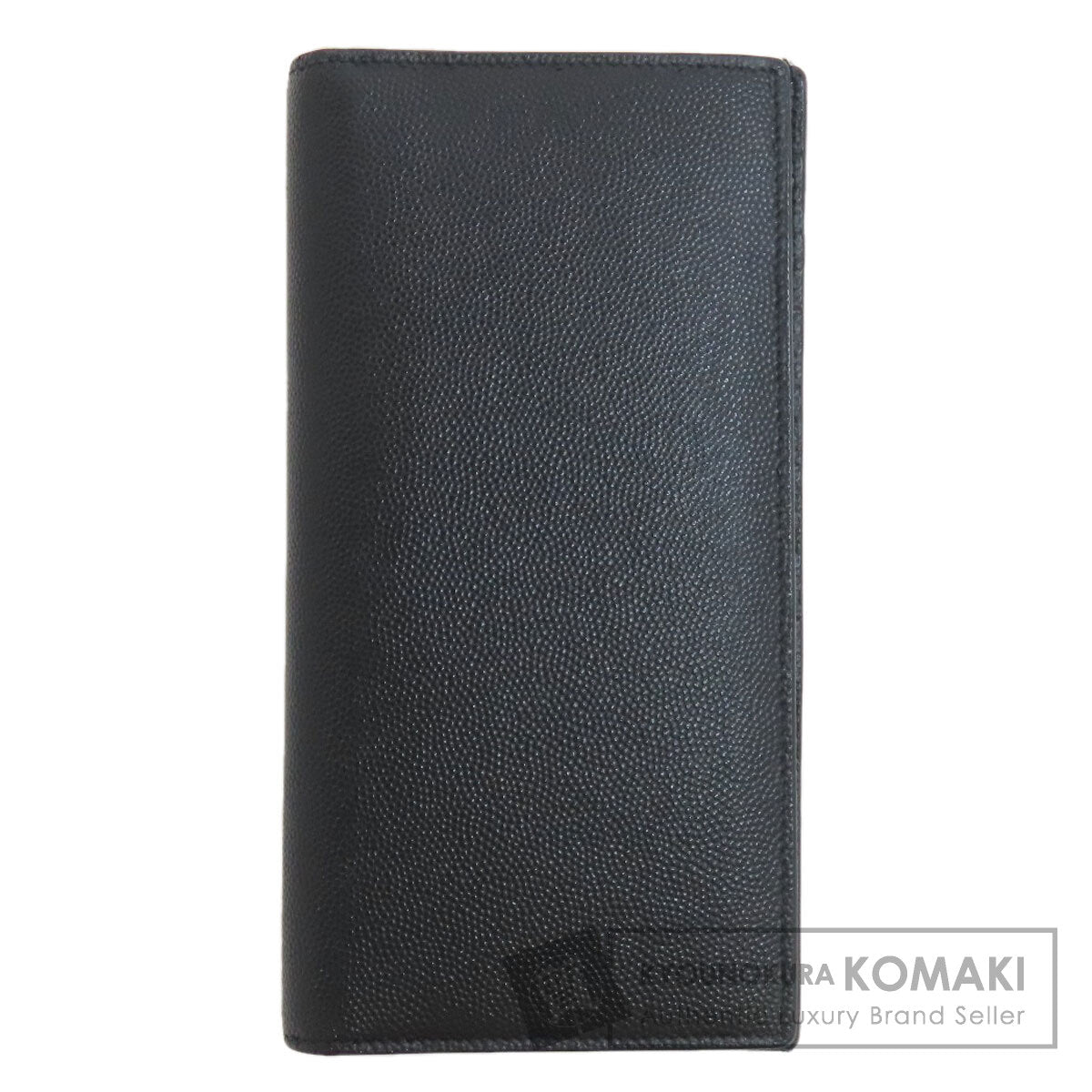 SAINT LAURENT Simple design Long wallet (with coin pocket) Leather mens [Used]