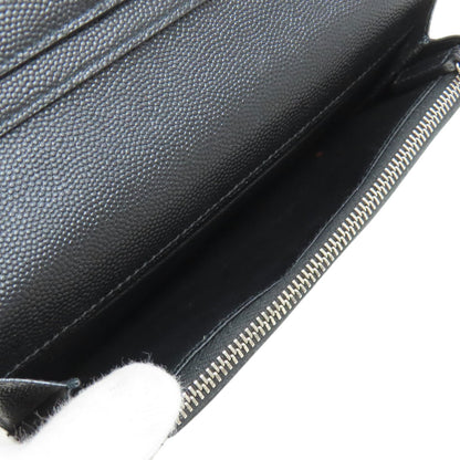 SAINT LAURENT Simple design Long wallet (with coin pocket) Leather mens [Used]