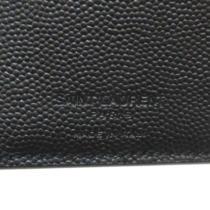 SAINT LAURENT Simple design Long wallet (with coin pocket) Leather mens [Used]