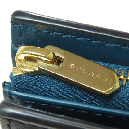 BVLGARI Infiniteum Compact Wallet Bifold Wallet with Coin Pocket Calf Ladies [Used]