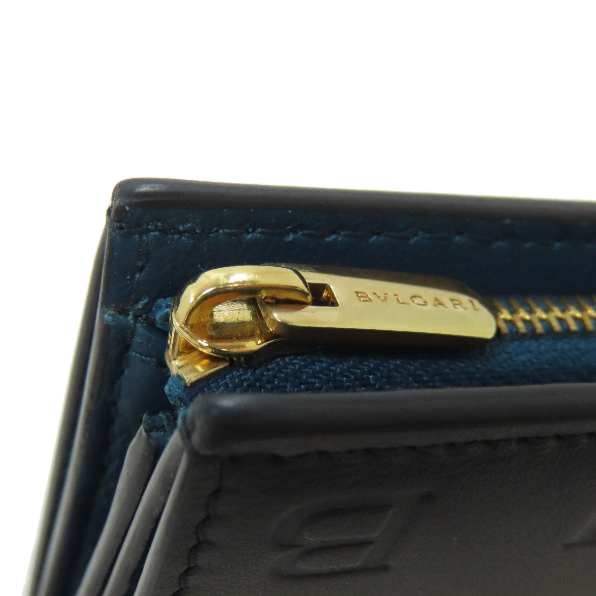 BVLGARI Infiniteum Compact Wallet Bifold Wallet with Coin Pocket Calf Ladies [Used]