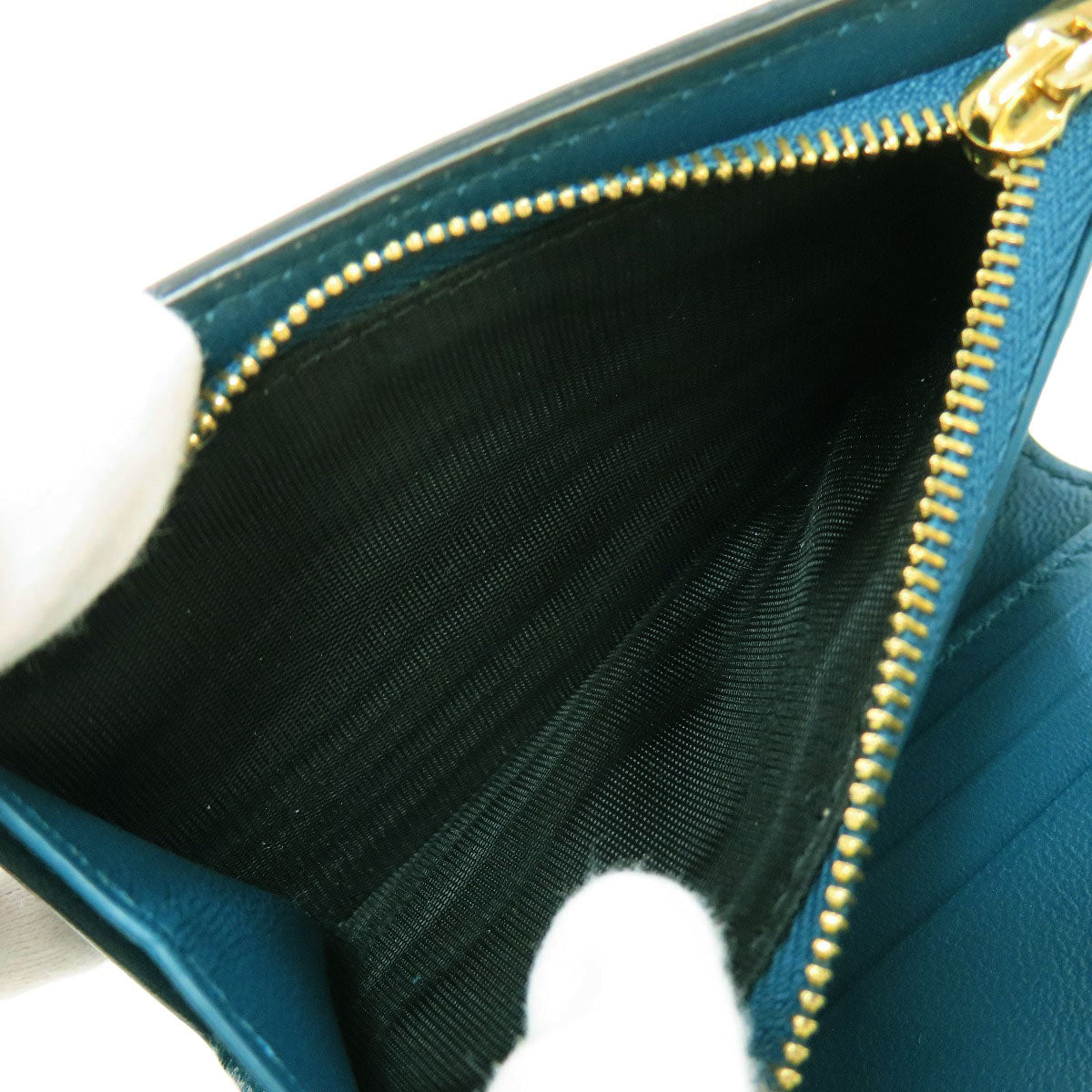 BVLGARI Infiniteum Compact Wallet Bifold Wallet with Coin Pocket Calf Ladies [Used]