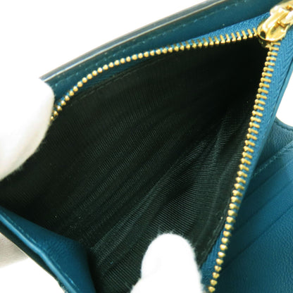 BVLGARI Infiniteum Compact Wallet Bifold Wallet with Coin Pocket Calf Ladies [Used]