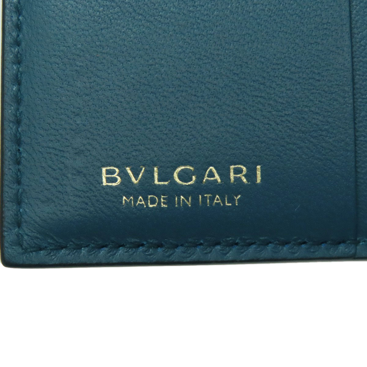 BVLGARI Infiniteum Compact Wallet Bifold Wallet with Coin Pocket Calf Ladies [Used]