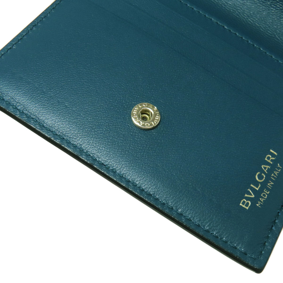 BVLGARI Infiniteum Compact Wallet Bifold Wallet with Coin Pocket Calf Ladies [Used]