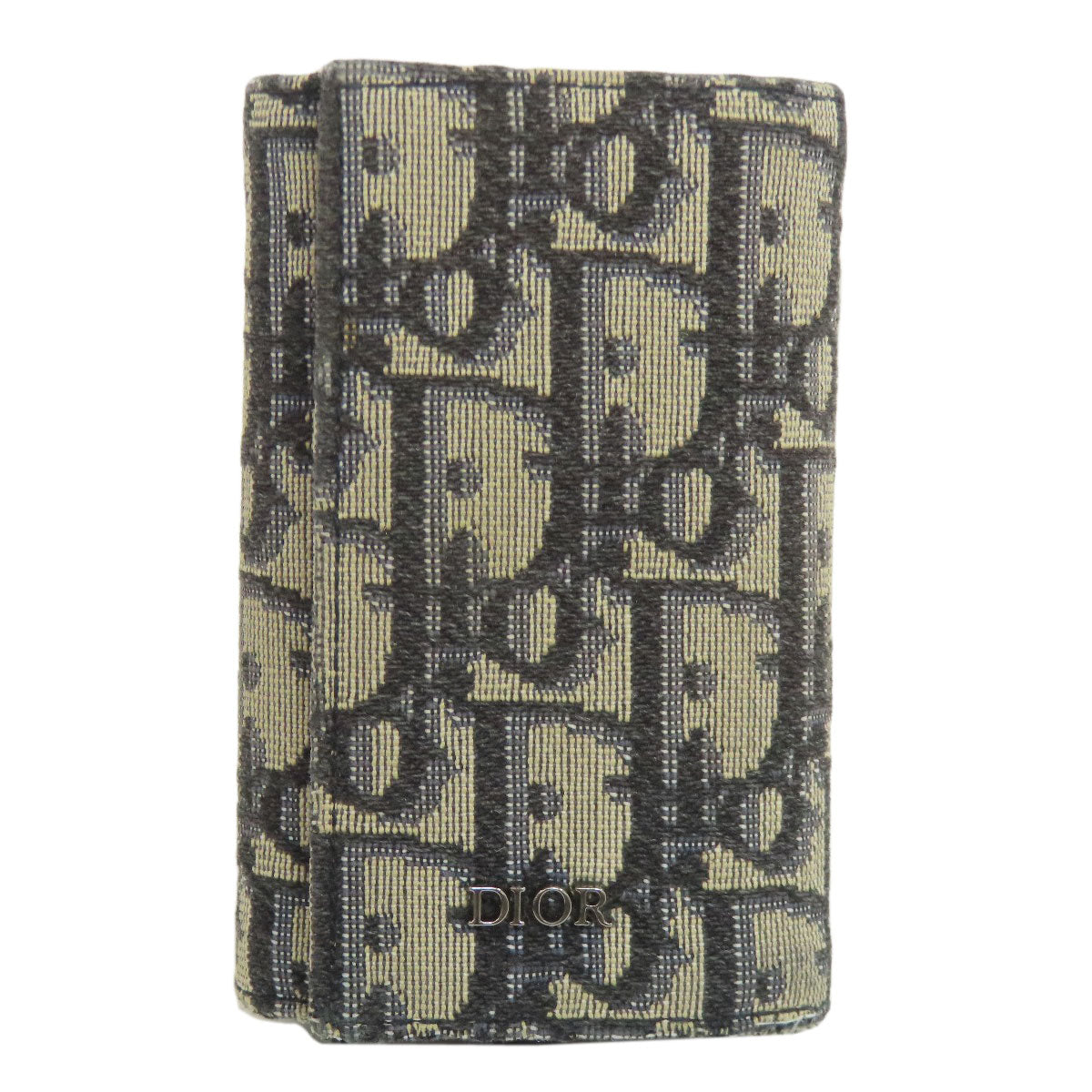 CHRISTIAN DIOR Trotter pattern key holder Canvas Ladies [Used]