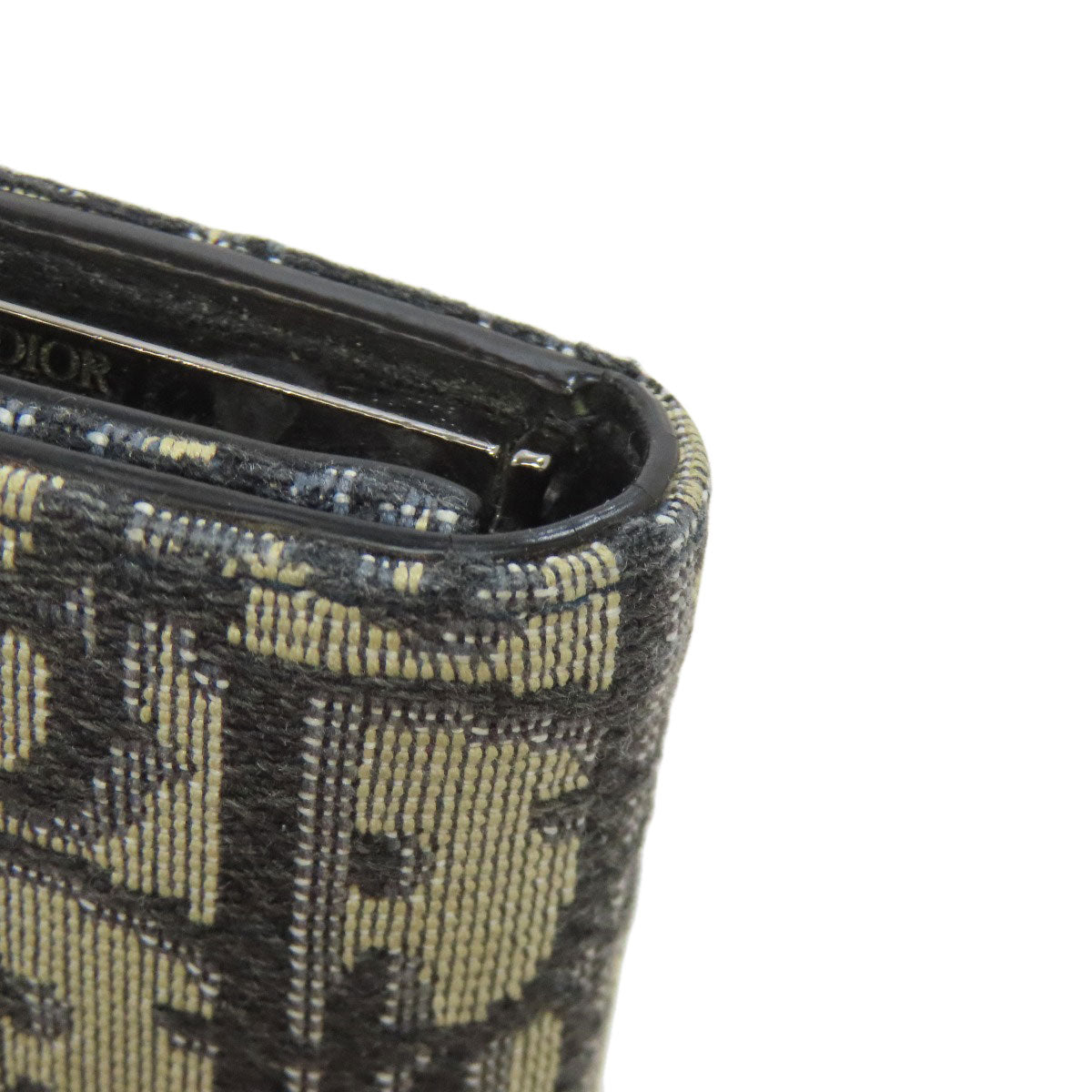 CHRISTIAN DIOR Trotter pattern key holder Canvas Ladies [Used]