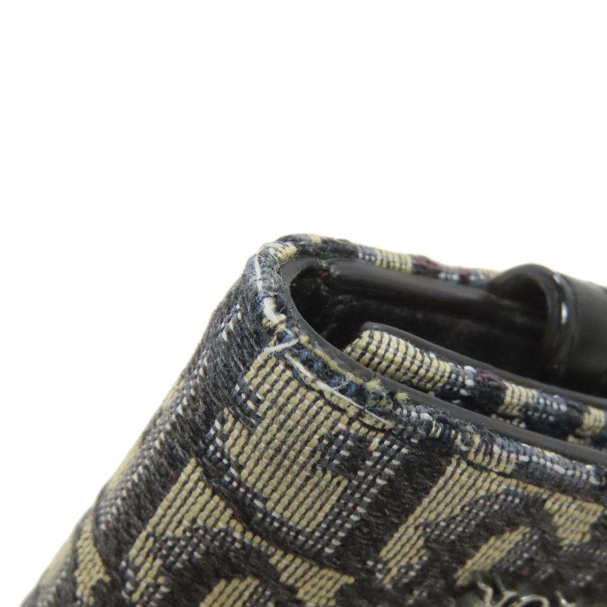 CHRISTIAN DIOR Trotter pattern key holder Canvas Ladies [Used]