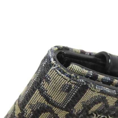 CHRISTIAN DIOR Trotter pattern key holder Canvas Ladies [Used]