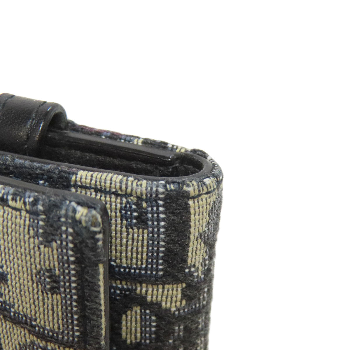 CHRISTIAN DIOR Trotter pattern key holder Canvas Ladies [Used]