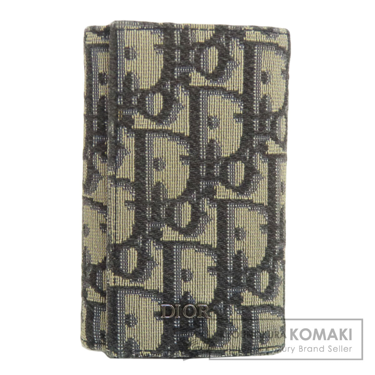 CHRISTIAN DIOR Trotter pattern key holder Canvas Ladies [Used]