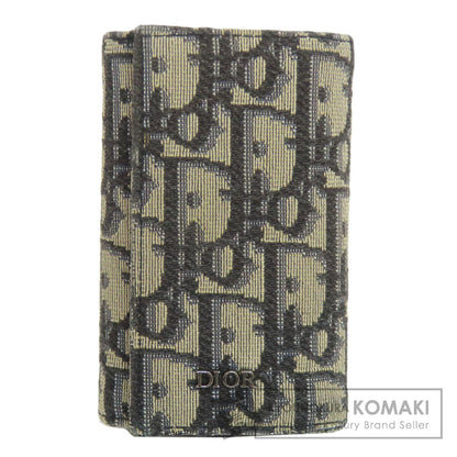 CHRISTIAN DIOR Trotter pattern key holder Canvas Ladies [Used]