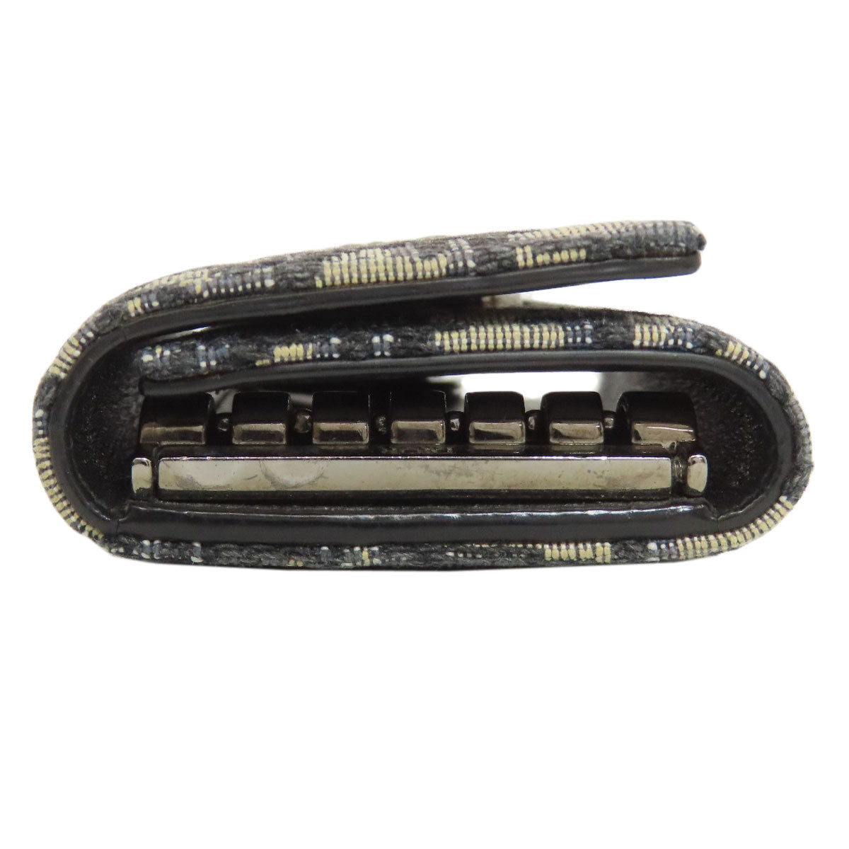 CHRISTIAN DIOR Trotter pattern key holder Canvas Ladies [Used]