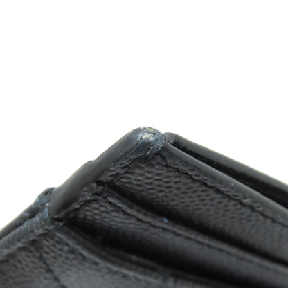 SAINT LAURENT V stitch logo Card Case Calf Ladies [Used]