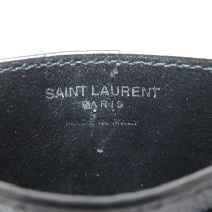SAINT LAURENT V stitch logo Card Case Calf Ladies [Used]