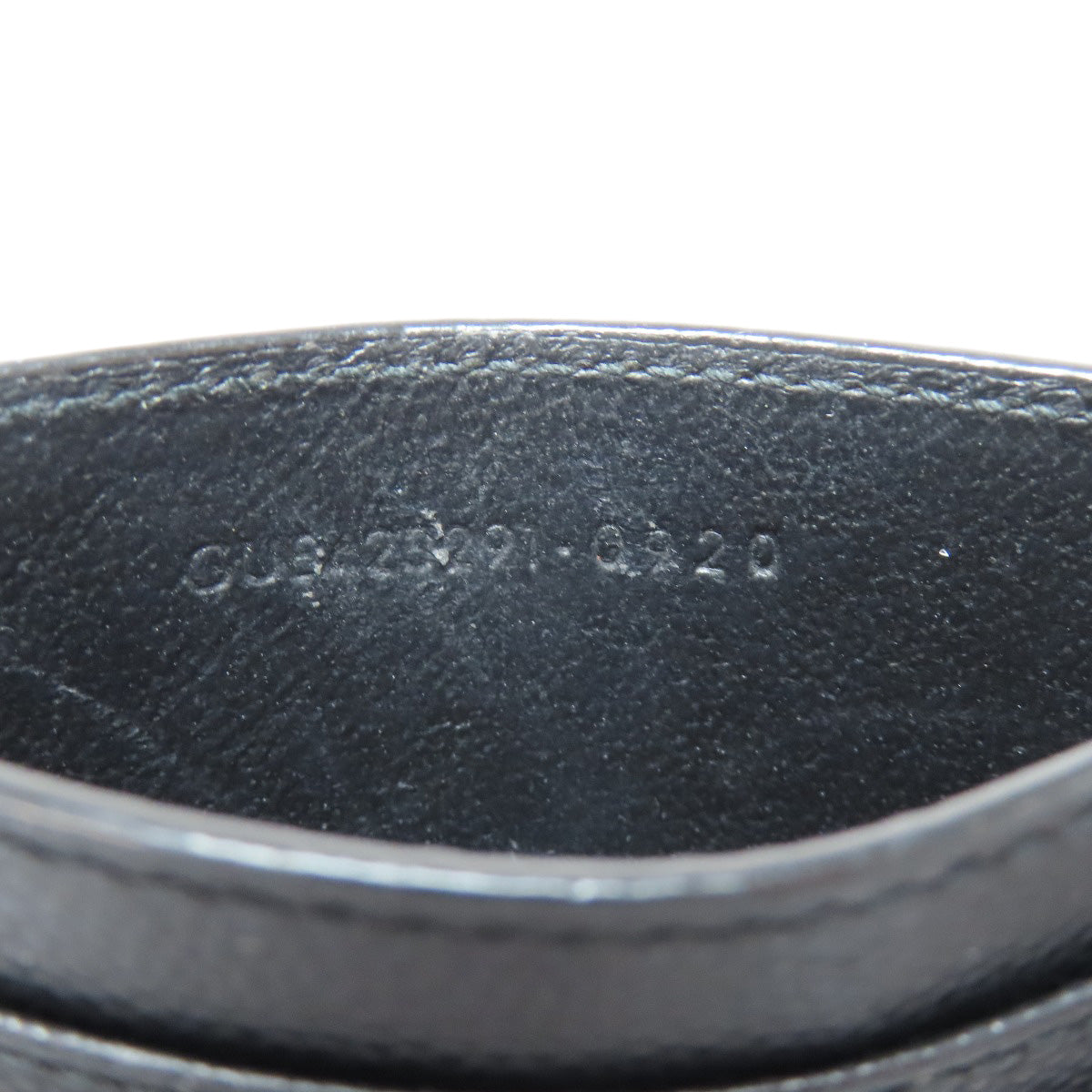 SAINT LAURENT V stitch logo Card Case Calf Ladies [Used]