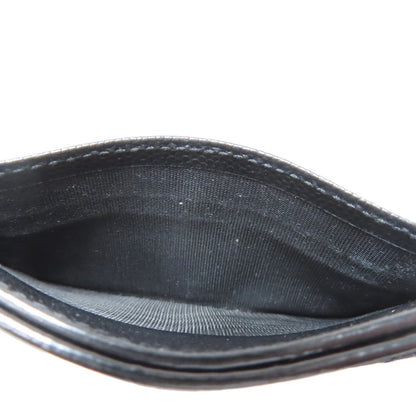 SAINT LAURENT V stitch logo Card Case Calf Ladies [Used]