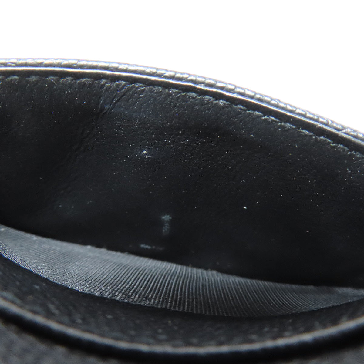 SAINT LAURENT V stitch logo Card Case Calf Ladies [Used]