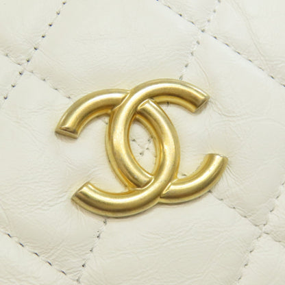 CHANEL Matelasse GoldHardware 2WAY Shoulder Bag Calf Ladies [Used]